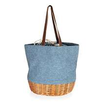 Picnic Time 203-00-138-000-0 Canastas de Lona y Sauce Coronado Chambray con Detalles Beige - Azul con Detalles Beige - Ver 3