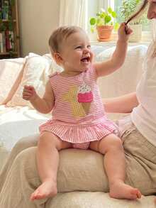 Baby Girls Tank Top Co-Ords - Pink - View 5