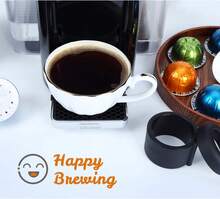 Reusable Coffee Capsule Refill Kit For Vertuoline Includes Brush Scoop Foil Seals 80pcs - Black - View 8