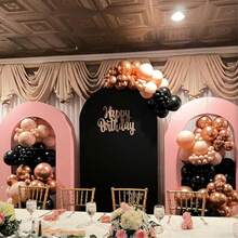 30pcs Black & Pink Balloon Set, 10inch Latex Balloons, Suitable For Birthday, Wedding, Engagement, Graduation Party, Christmas, New Year, Anniversary Celebration Decoration, Indoor & Outdoor Decor - View 7