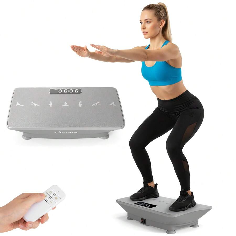 Vibration Plate Exercise Machine W/ Gravity Sensor Remote Control Bluetooth - US A Type Plug(110-127V) - View 1