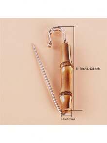 Bamboo Knot Shaped Brooch, Sirius Metal U-Shaped Fashion Brooch, European And American Korean Style - Multicolor - View 3