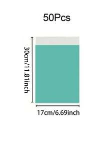 100/50/10 túi quà dày dặn, chống thấm nước, màu trơn, kiểu dáng tối giản, đa năng, phù hợp cho trường học, văn phòng, vận chuyển và gửi thư mùa tựu trường, quà sinh nhật cho nam giới, hộp quà Valentine, hộp quà nam, quà tặng nam, túi quà số lượng lớn, túi quà màu xanh dương, quà Valentine, quà Giáng sinh. - Kem xanh - Xem 8