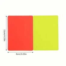 Tarjetas de advertencia roja y amarilla de árbitro de fútbol, diseñadas para partidos de fútbol - Multicolor - Ver 3