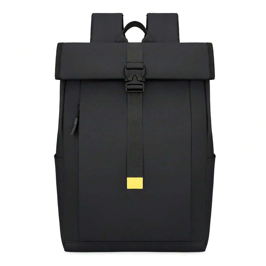 Large Capacity Men's Backpack, Lightweight Commuter Bag, Business Casual Backpack For College Students And Travel - Black - View 1