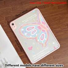 一款粉蓝色蝴蝶图案的透明保护套，兼容 iPad Pro (M5)/ Air (M3)/ 11 英寸 (A16) 10.9/10.2/ Air 第五代/Pro 11/第十代/9.7/Air 2/ (第七代)/ (第八代)/ Air 4/5/ Pro 11/ 第十代 10.9 英寸 2022/ Air 13 (M3 2025)/ Air 11 (M3 2025)/ Air 11 (M3 2025)/ 11 (A16 2025) - 彩色 - 查看 8