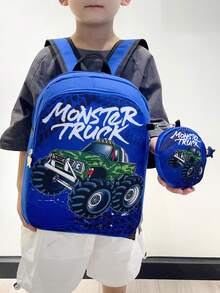 Cute Cartoon Children Backpack, Kindergarten Boys Girls Daypack, Small Kids School Bag - Blue - View 8