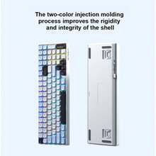 AULA S100 Pro Wireless Mechanical Keyboard, Three-Mode Connection, Full Key Axis Base, Hot Swap, Office Gaming Computer Desk Keyboard - View 11