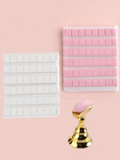 Pink Nail Gel Clay, White & Pink Nail Patch Adhesive Reusable Nail Art Practice Tool, Nail Supplies, Nail Art Tools, Back To School, Nail Art, Nail Tools, Press-On Nails