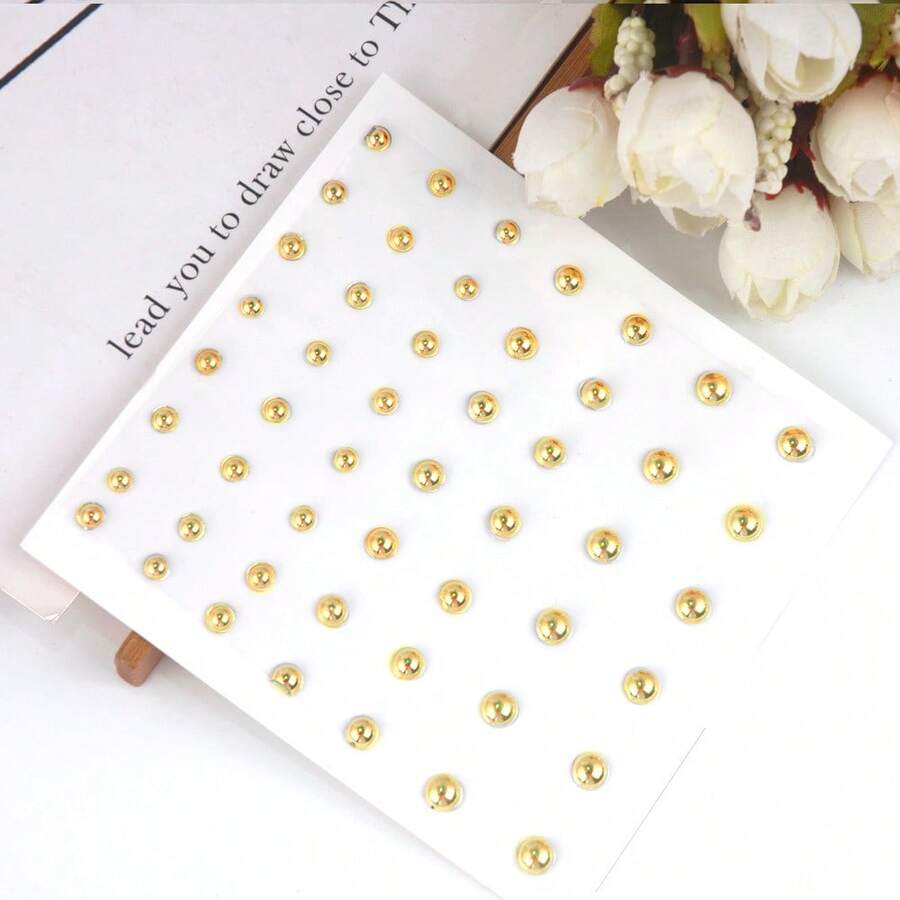 1pc Y2K Punk Vibes: Easy To Stick Rhinestone Stickers, Perfect For Instant Party Makeover - Eye, Nose And Ear Accessories Suitable For Women And Girls Halloween - A - View 1