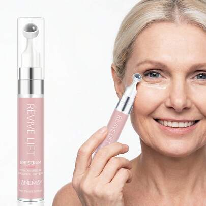 15毫升眼部精华，蕴含PDRN和六胜肽，修复眼部屏障，温和抗衰老，改善眼周肌肤松弛和细纹，促进眼周血液循环，减轻浮肿和黑眼圈。配备金属冰凉按摩头，帮助精华吸收，舒缓眼部疲劳。