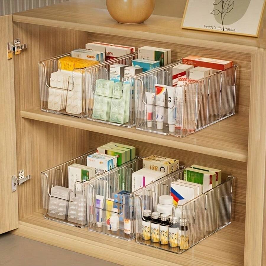 The Medicine Storage Box, Cabinet, Medicine Box, Compartments, Home Treatment, Infusion, Emergency Medicine Box - Multicolor - View 1