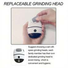 Portable Callus Remover, Electric Foot Scrubber With LED Display, 4 Replaceable Grinding Heads Or 10-Piece Pedicure Tool Set - 2 Speed Settings, 500mAh Lithium Battery With LED Auxiliary Light - Ideal Gift For Father's Day And Mother's Day - Multicolor - View 7