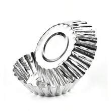 Bộ 12 khuôn bánh tròn chống dính, khuôn bánh tart, khuôn bánh cupcake, dụng cụ làm bánh, thích hợp cho việc làm bánh tại nhà. - Bộ khuôn bánh trứng tart 12 chiếc - Xem 5