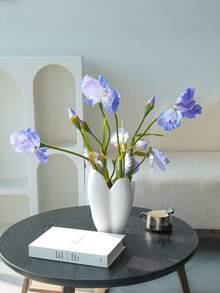 1 buc., floare artificială de iris de 80 cm, floare de mătase, decor floral, umplutură pentru vază, piesă centrală pentru masă, decorațiune de nuntă, decor de birou, decorațiune pentru casă, decor pentru cameră, decor de perete, decorațiune de grădină, decor exterior, decorațiune pe tot parcursul anului - Multicolor - Vizualizare 8