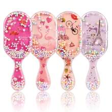 1/2pcs Detangling Brush, Designed For Women - Unicorn Brush For Wet & Dry Styling, With Bubble Bead & Glitter Decor, Gentle On Scalp, Suitable For Curly Or Fine Hair - Straight Hair Comb - View 7