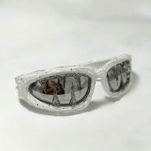 1 Pc Fashionable Dark-Style Gothic Epoxy-Coated Punk-Style Riveted Fashion Glasses - 款式5 - 查看 11