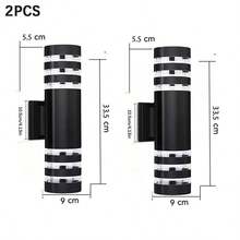 Customizable Outdoor Wall Lamp, Acrylic Rectangular/Cylindrical Appearance, Indoor/Outdoor Home Decor Lighting, LED E27 Bulb Suitable For Patio, Staircase, Street, Indoor/Outdoor, Living Room, Bathroom, Kitchen, Bedroom, Corridor - E27 Outdoor Wall Lamp - View 21