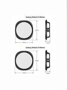 2pcs/Set Luxury Silver Stainless Steel Milanese Loop Mesh Watch Band With Strong Magnetic Closure & Integrated PC Protective Bumper Case With Built-In Hardness Tempered Glass Screen Protector Set Compatible With Samsung Galaxy Watch 8 40mm 44mm, Ultra-Thin Breathable Metal Wristband & Full Coverage Shockproof Anti-Scratch Screen Cover Accessories Kit - Silver - View 9