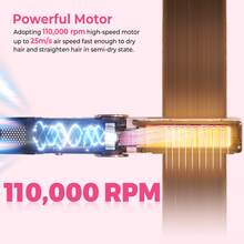 ATOPSKINS 二合一多功能造型工具（粉色）| 2亿负离子，高速气流，快速加热 | 三档温度设置，冷热模式，液晶显示屏 | 自动断电和过热保护 | 防毛躁，防静电 | 适用于居家、旅行、派对、沙龙、婚礼和假期 - 粉色 - 查看 6