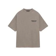 Essentials Fear Of God Back Logo Print Oversized T-Shirt Runs 2 Size Large , Crew Neck Short Sleeve, Unisex Loose Relaxed Fit, Premium Breathable Cotton Blend, Minimalist Streetwear Top, Casual Loungewear & Daily Wear For All Seasons, Ideal For Street Style, Casual Outings & Everyday Use - 黑色 - 查看 6