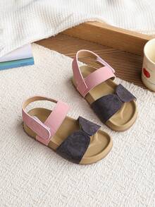 1双幼儿/婴儿露趾凉鞋，男女童夏季平底鞋 - 彩色 - 查看 4