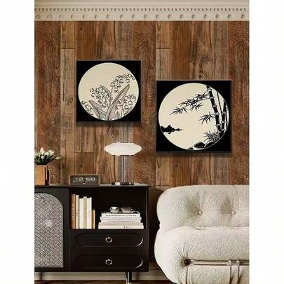 1 tấm giấy dán tường 3D vân gỗ cổ điển, kích thước 300*44cm, chống thấm nước, làm từ PVC, thích hợp trang trí nhà cửa.