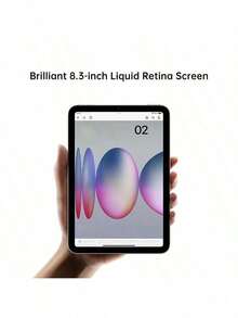 Apple iPad mini (A17 Pro) 平板電腦，ipad mini 7，全面屏設計，8.3 英寸 Liquid Retina 顯示屏，A17 Pro 芯片，Wi-Fi 6E， 超強續航，小巧便攜，WLAN版 - 彩色 - 查看 7