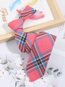 1pc Men's Fashion Casual Minimalist Striped Plaid Pattern Necktie, Suitable For Daily Commute, Party, And Banquet Matching - Multicolor - View 6