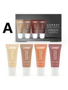 Bộ 4 thỏi son dưỡng môi mini có màu | Dưỡng ẩm, lớp bóng trong suốt | Không bết dính, có thể thoa nhiều lớp | Nhỏ gọn, dễ mang theo, thích hợp làm quà tặng mỹ phẩm. - Nhiều màu - Xem 12