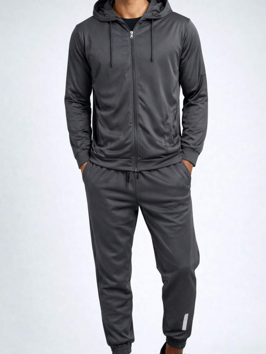 Men's Dry Fit Set For Cold Weather: Hoodie And Jogger Pants, Athletic/Gym - 鉛 05 - 查看 1