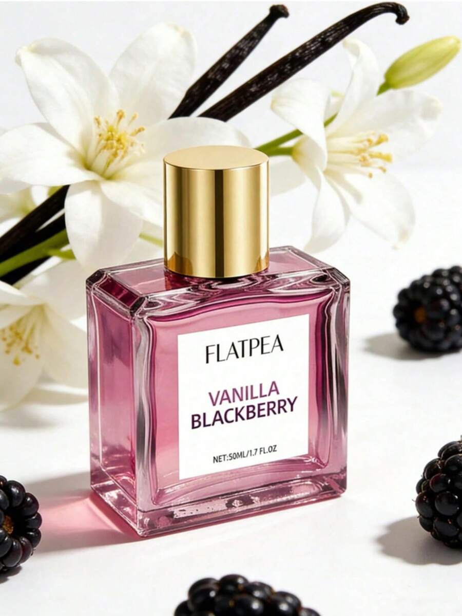 1pc 50ml Purple Berry & Vanilla Fragrance Spray - Long-Lasting Natural Sweet Fruit Scent For Home, Bath & Kitchen. Elevate Your Ambiance. Stylish Gift Choice. - Blackberry Vanilla - View 1