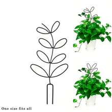 Outdoor Potted Plant Climbing Trellis, Small Garden Metal Houseplant Trellis,Creative Flower Trellis, Vine Trellis, Plant Flower Display Rack, - B-Black - View 7