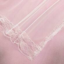 Double-Layer Semi-Blackout Curtain, Modern Minimalist Decorative Curtain, Comfortable Texture, Suitable For Living Room, Bedroom, Balcony, Bay Window - New Pink - View 6