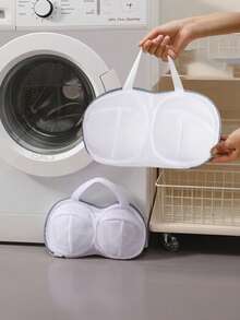 8pcs Thick Mesh Bra Washing Bags, Washing Machine Dedicated Lingerie Protection Bags, Anti-Deformation Mesh Bags - View 3