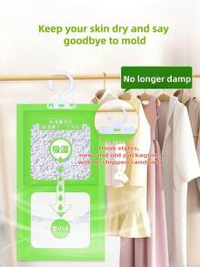 10个吸湿悬挂式除湿袋，防霉除湿袋，衣柜除湿神器，高效防潮设计，适用于衣柜、卧室、浴室和宿舍等家居用品，日用衣柜，除湿机，空气净化器 - 彩色 - 查看 5