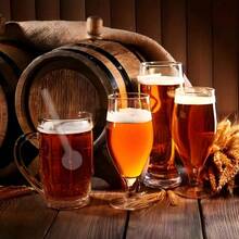 Set Of 10 (Buy 9 Get 1 Free) Reusable Glass Straws, Colorful Random Bar Tableware Accessories - 查看 4