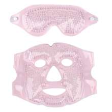 2 piezas Máscara de ojos de tela de peluche con gel, paquete de frío y calor reutilizable, bolsa de hielo con correa ajustable que se adapta a la cara - multicolor - Ver 7