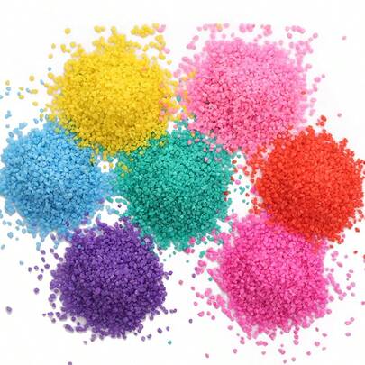 200g Cát màu thô, Cát màu sắc, Cát màu hạt lớn dùng cho bình ước nguyện, Cát thủ công tự làm, Cát màu cho tiểu cảnh trong chậu.