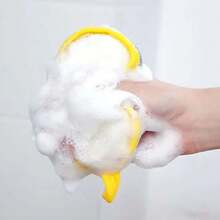 6片装厨房双面/带孔免刷钢制洗碗布，圆形海绵擦洗器，清洁抹布 - 4.8英寸大号圆形可堆叠抹布，适用于碗、锅、平底锅、水槽、台面、炉灶 - 商用和家用厨房 - 6PCS - 查看 5