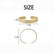 1pc/2pcs Asymmetrical Pattern Titanium Steel Bangle, Adjustable Minimalist Elegant Stainless Steel Bracelet - Multicolor - View 8