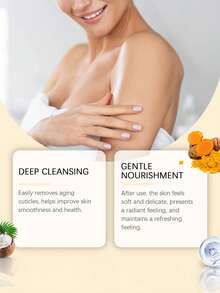 1 hũ kem tẩy tế bào chết toàn thân và chân nghệ 100g: Nhẹ nhàng làm sạch tế bào chết, dưỡng ẩm da, làm sáng da, mang lại làn da tươi mát và mịn màng. - Honey - Xem 4