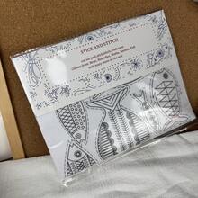 Stick And Stitch Embroidery Paper Wash Away With Pre-Printed Pattern Designs Stencils Transfers For Hand Sewing Lover Beginner - M - View 10