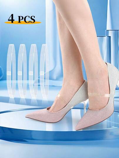 2 pares de cordones de zapato transparentes e invisibles para mujer, accesorios de moda adecuados para tacones altos, cuñas y sandalias de verano, decoraciones para bodas y Pascua