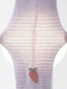 2条装女童夏季网眼薄款连裤袜，防蚊虫，透气防蚊，适合日常穿着 - 彩色 - 查看 6