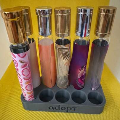 10格30毫升香水瓶收纳架，台面香水整理架，浴室/卧室化妆台香水展示架，小巧便携，节省空间，坚固耐用，美观大方