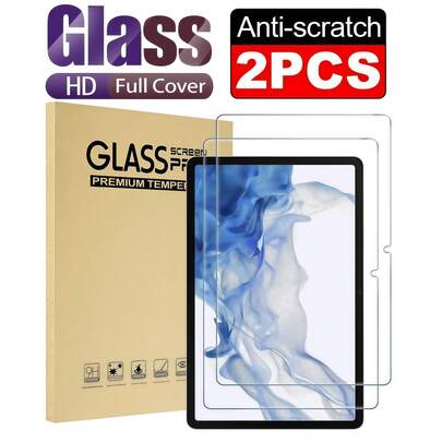 2 piezas Película protectora de vidrio templado ultra HD compatible con Samsung Galaxy Tab S9 S8 S7 S9FE S10+ S10 FE A11 A11+ A9 A9+ S8+ S9+ S11 12.4 pulgadas /Compatible con iPad Air Pro 11 13 5ta/6ta/7ma/8va/9na/10ma/11ma/12ma 2025 2024 2026 11 pulgadas 13 pulgadas /Compatible con Xiaomi /Compatible con Huawei Matepad/Honor Compatible con bolígrafos capacitivos Dureza 9H a prueba de explosiones y resistente a los arañazos