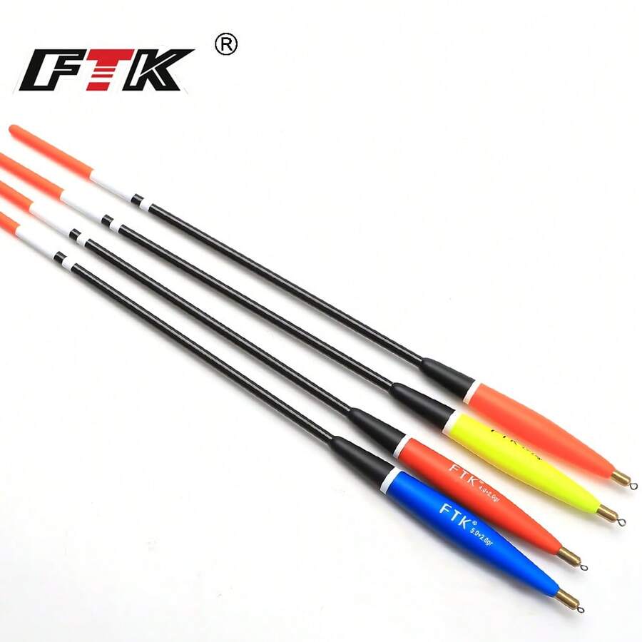 FTK 4Pcs Fishing Float Long Distance Buoy Bobber Balsam Fir Carp Fishing Float Bobber - Multicolor - View 1