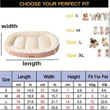 wuyingongfang Oval Solid Color Pet Bed, Multipurpose Dog/Cat Bed, Warm Soft Comfortable Anti-Dirt Anti-Wear Non-Stick Hair, Suitable For Small/Medium/Large Cats And Dogs, All-Season Pet Sleeping Mat - Multicolor - View 16