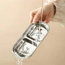 1 chiếc đĩa đựng nước chấm bằng thép không gỉ 304 có ngăn, đĩa đựng gia vị đa năng 2/3/4 ngăn, đĩa phục vụ đa dụng cho nước chấm, muối, giấm và đường, đĩa đựng gia vị có thể xếp chồng lên nhau, thích hợp cho nhà bếp gia đình, nhà hàng, tiệc nướng và lẩu. - Nhiều màu - Xem 11